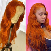 TT Hair Ginger Lace Front Wig Body Wave 13x4 Lace Frontal Wigs #350 Colored Human Hair Wigs